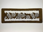Antique Japanese Katagami Paper Kimono Stencil Katazome Curled Roses Bara A795