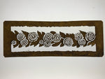 Antique Japanese Katagami Paper Kimono Stencil Katazome Curled Roses Bara A795