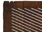 Antique Japanese Katagami Paper Kimono Stencil Katazome Diagonal Lines A876