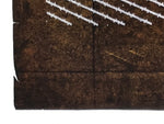 Antique Japanese Katagami Paper Kimono Stencil Katazome Diagonal Lines A876