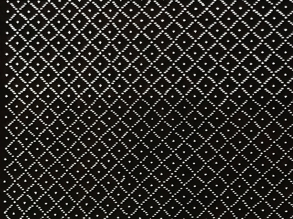 Antique Japanese Katagami Paper Kimono Stencil Katazome Diamond Pattern A838