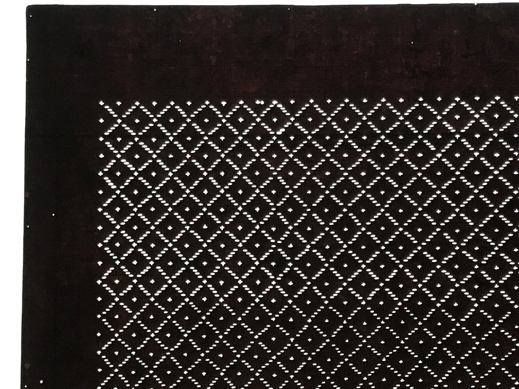 Antique Japanese Katagami Paper Kimono Stencil Katazome Diamond Pattern A838