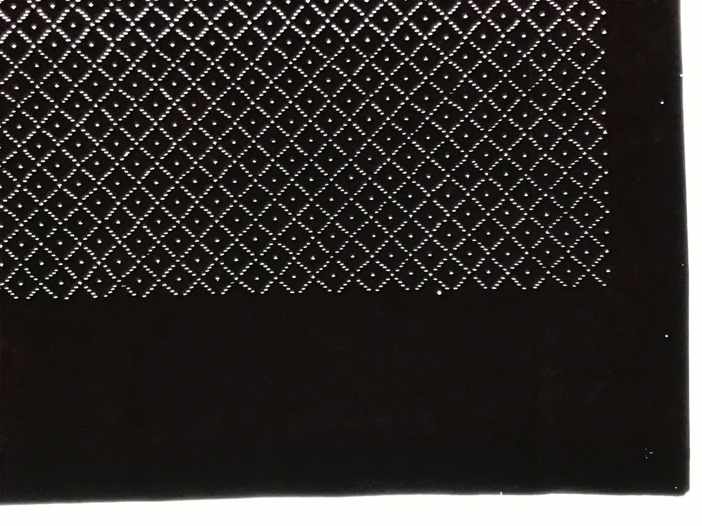 Antique Japanese Katagami Paper Kimono Stencil Katazome Diamond Pattern A838