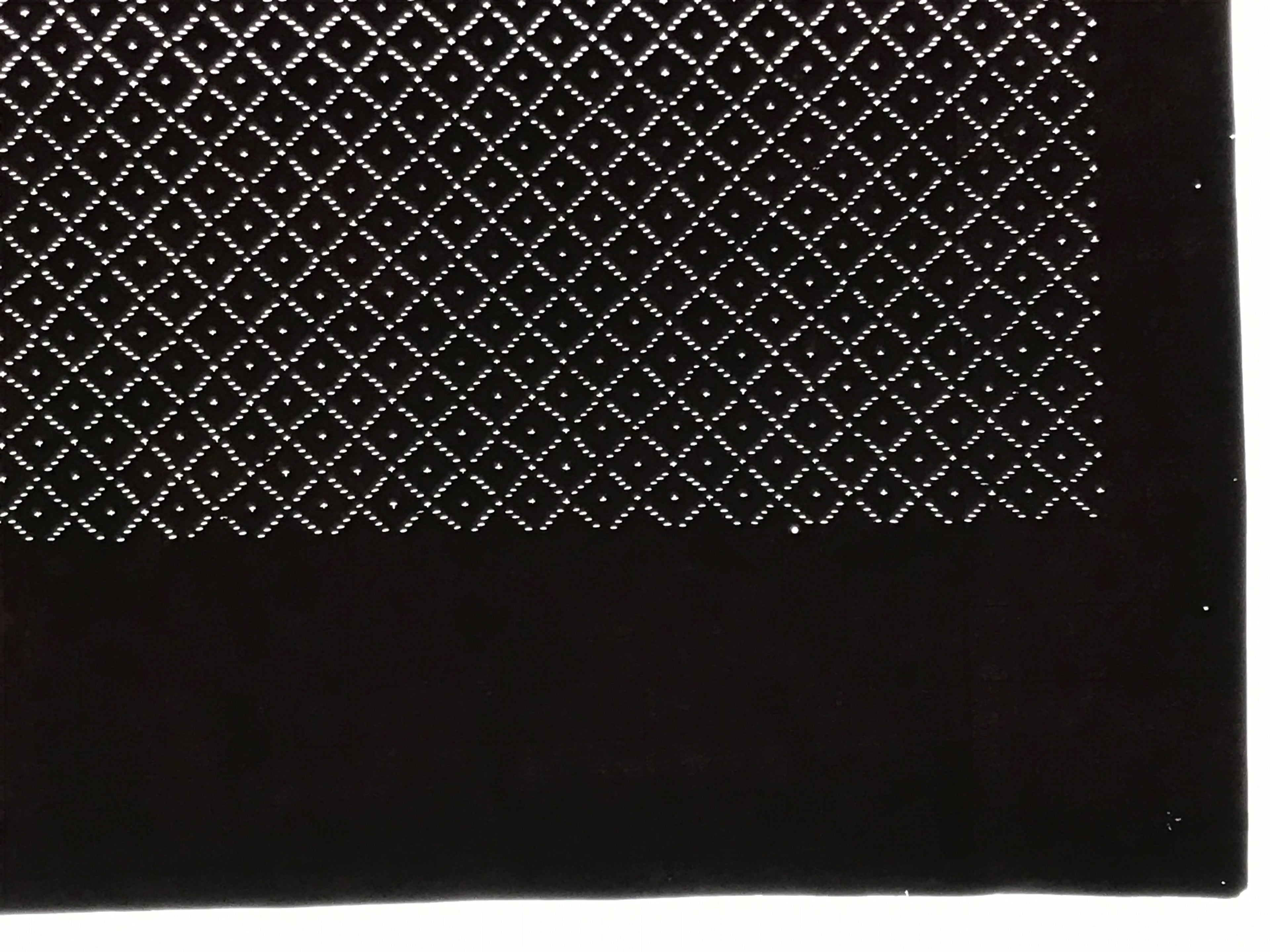 Antique Japanese Katagami Paper Kimono Stencil Katazome Diamond Pattern A838