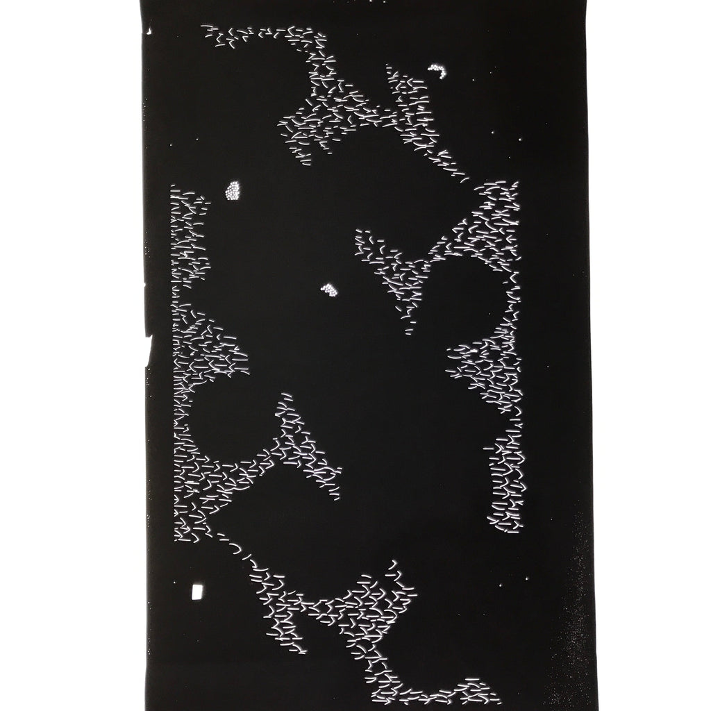 Antique Japanese Katagami Paper Kimono Stencil Katazome Feather Background C953