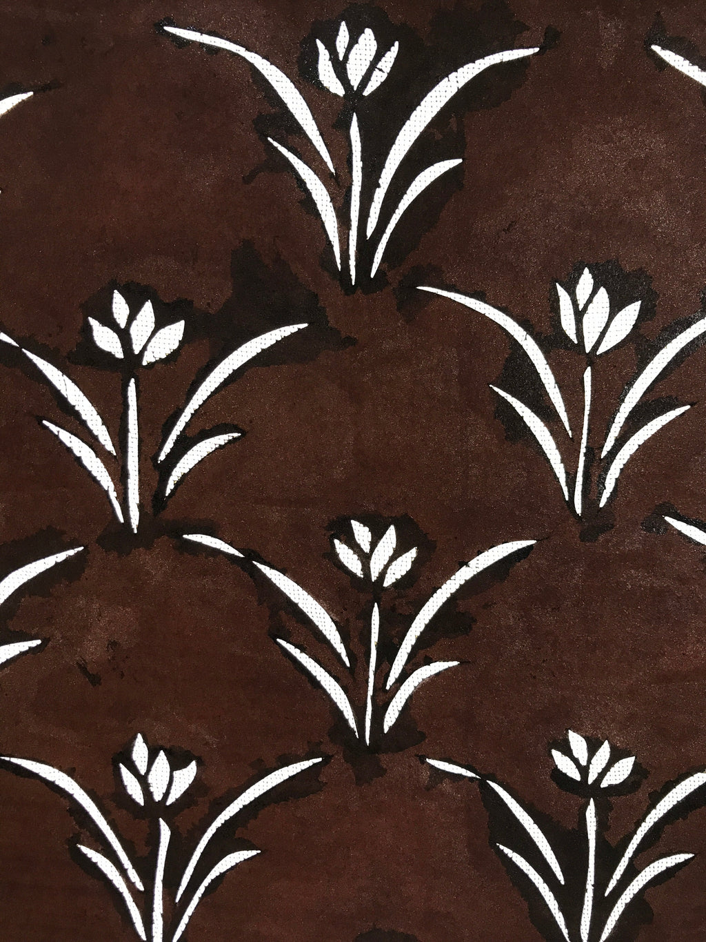 Antique Japanese Katagami Paper Kimono Stencil Katazome Floral Design A661