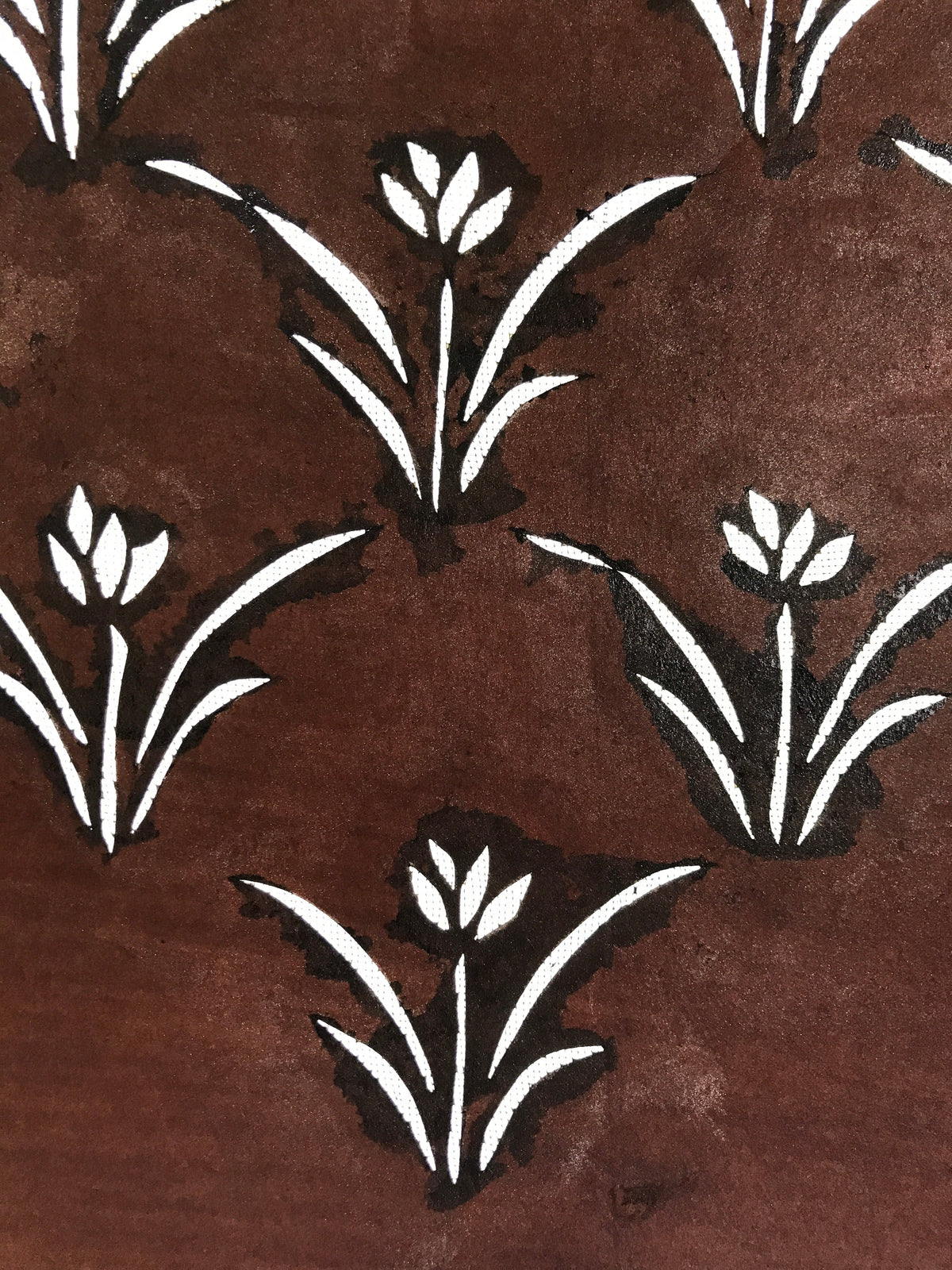 Antique Japanese Katagami Paper Kimono Stencil Katazome Floral Design A661