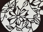 Antique Japanese Katagami Paper Kimono Stencil Katazome Floral Hana Flowers A780