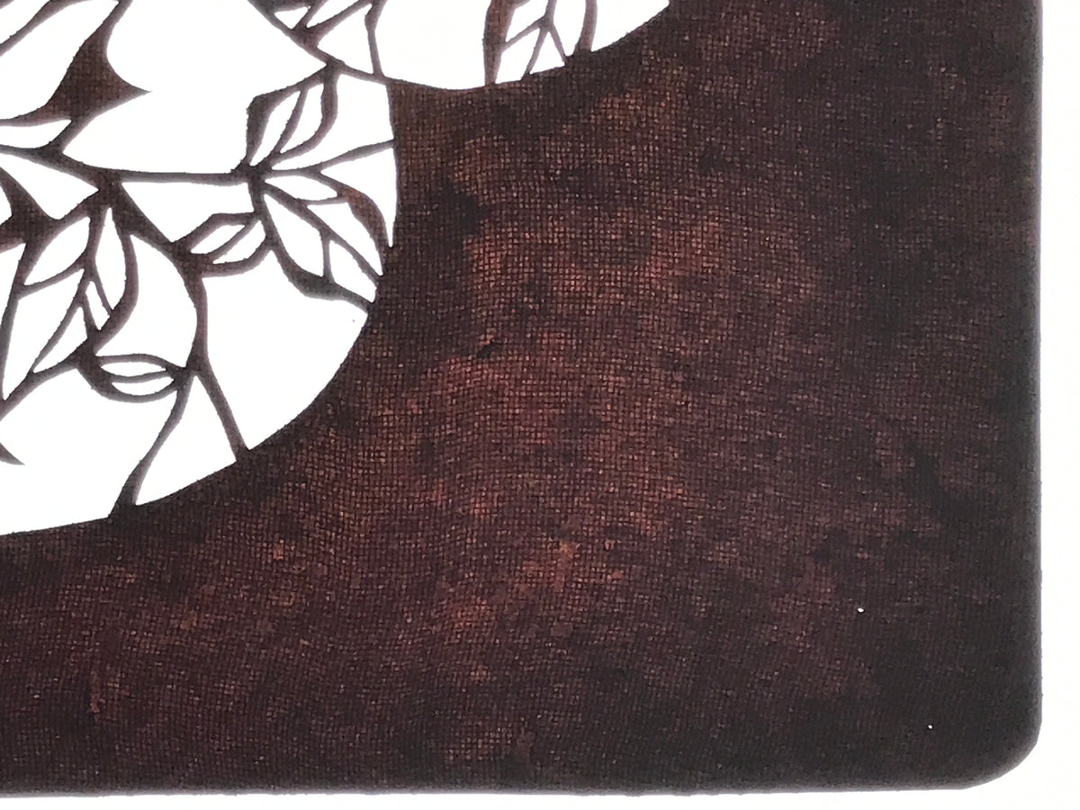 Antique Japanese Katagami Paper Kimono Stencil Katazome Floral Hana Flowers A780