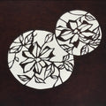 Antique Japanese Katagami Paper Kimono Stencil Katazome Floral Hana Flowers A780