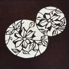 Antique Japanese Katagami Paper Kimono Stencil Katazome Floral Hana Flowers A780