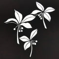 Antique Japanese Katagami Paper Kimono Stencil Katazome Floral Plant Design A767
