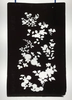 Antique Japanese Katagami Paper Kimono Stencil Katazome Floral Plant Design C932