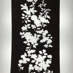 Antique Japanese Katagami Paper Kimono Stencil Katazome Floral Plant Design C933