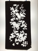 Antique Japanese Katagami Paper Kimono Stencil Katazome Floral Plant Design C933