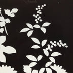 Antique Japanese Katagami Paper Kimono Stencil Katazome Floral Plant Design C933