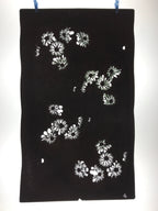Antique Japanese Katagami Paper Kimono Stencil Katazome Flower Blooms C892