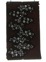 Antique Japanese Katagami Paper Kimono Stencil Katazome Flower Stems Design C896