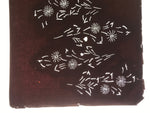 Antique Japanese Katagami Paper Kimono Stencil Katazome Flower Stems Design C896