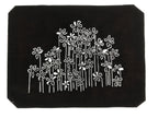 Antique Japanese Katagami Paper Kimono Stencil Katazome Flowers Design A805