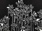 Antique Japanese Katagami Paper Kimono Stencil Katazome Flowers Design A805