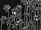 Antique Japanese Katagami Paper Kimono Stencil Katazome Flowers Design A805