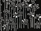 Antique Japanese Katagami Paper Kimono Stencil Katazome Flowers Design A805