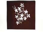 Antique Japanese Katagami Paper Kimono Stencil Katazome Flowers Design A886