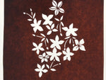 Antique Japanese Katagami Paper Kimono Stencil Katazome Flowers Design A886