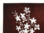 Antique Japanese Katagami Paper Kimono Stencil Katazome Flowers Design A886