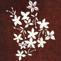 Antique Japanese Katagami Paper Kimono Stencil Katazome Flowers Design A886