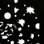 Antique Japanese Katagami Paper Kimono Stencil Katazome Flowers Design C910
