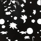 Antique Japanese Katagami Paper Kimono Stencil Katazome Flowers Design C910