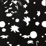 Antique Japanese Katagami Paper Kimono Stencil Katazome Flowers Design C910