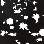 Antique Japanese Katagami Paper Kimono Stencil Katazome Flowers Design C910