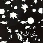 Antique Japanese Katagami Paper Kimono Stencil Katazome Flowers Design C910