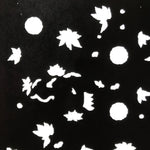 Antique Japanese Katagami Paper Kimono Stencil Katazome Flowers Design C911