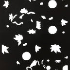 Antique Japanese Katagami Paper Kimono Stencil Katazome Flowers Design C911