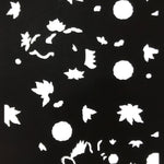 Antique Japanese Katagami Paper Kimono Stencil Katazome Flowers Design C911