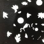 Antique Japanese Katagami Paper Kimono Stencil Katazome Flowers Design C911