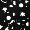 Antique Japanese Katagami Paper Kimono Stencil Katazome Flowers Design C911