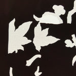 Antique Japanese Katagami Paper Kimono Stencil Katazome Flowers Design C913