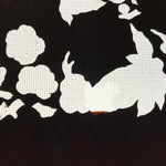 Antique Japanese Katagami Paper Kimono Stencil Katazome Flowers Design C913