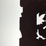 Antique Japanese Katagami Paper Kimono Stencil Katazome Flowers Design C913