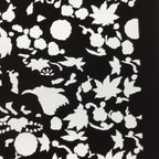 Antique Japanese Katagami Paper Kimono Stencil Katazome Flowers Design C913