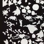 Antique Japanese Katagami Paper Kimono Stencil Katazome Flowers Design C913