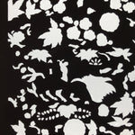 Antique Japanese Katagami Paper Kimono Stencil Katazome Flowers Design C913