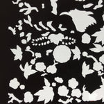 Antique Japanese Katagami Paper Kimono Stencil Katazome Flowers Design C913