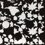 Antique Japanese Katagami Paper Kimono Stencil Katazome Flowers Design C913