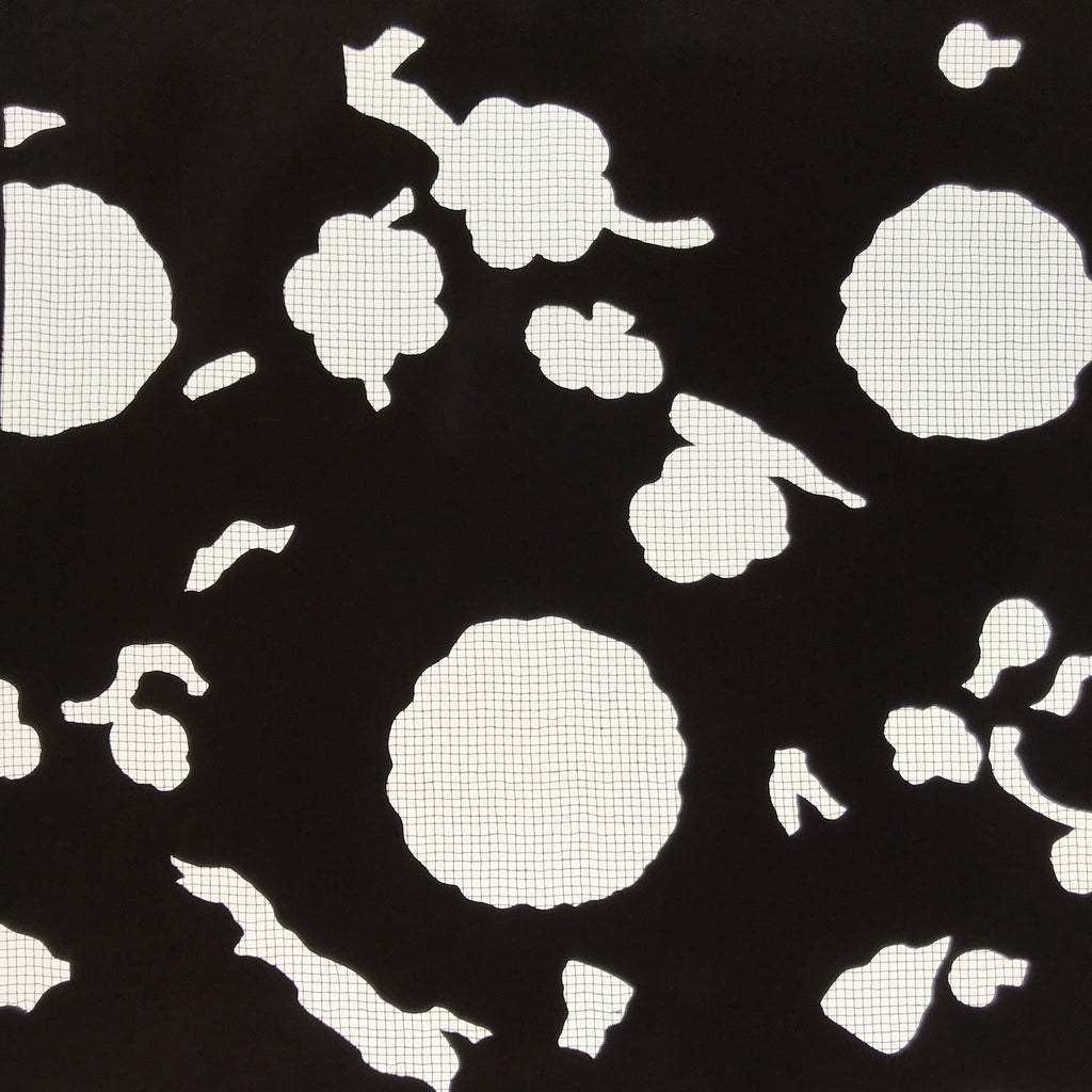 Antique Japanese Katagami Paper Kimono Stencil Katazome Flowers Leaves C912